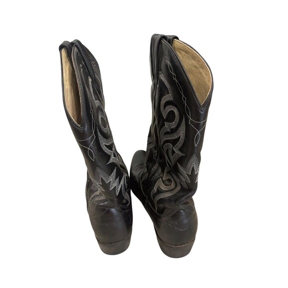 Dan Post 2110 Men\'s Milwaukee Black Leather Boots Size 11 D